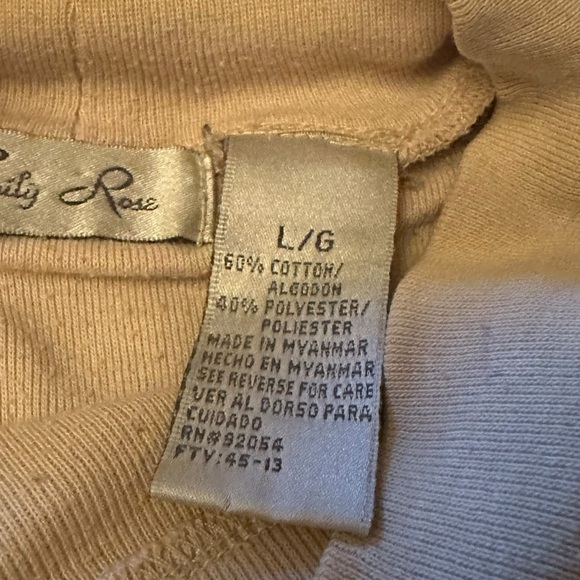 Emily Rose Sweatshirt Womens Large Maroon Sweatshirt Collared Layered - Picture 8 of 8